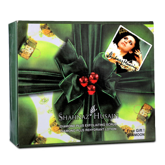 Shahnaz Husain Diamond Plus Kit-A (Scrub 40gm + Lotion 40 gm + Shamoon 100ml)