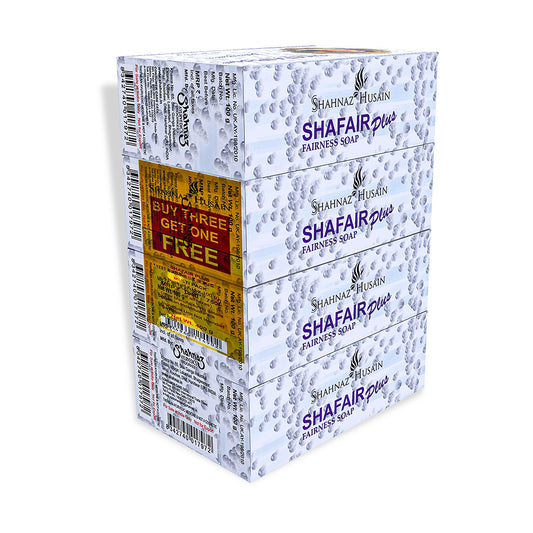Shahnaz Husain Shafair Ayurvedic Fairness Soap - 100g X 4 - (Buy 3 Get 1 FREE)