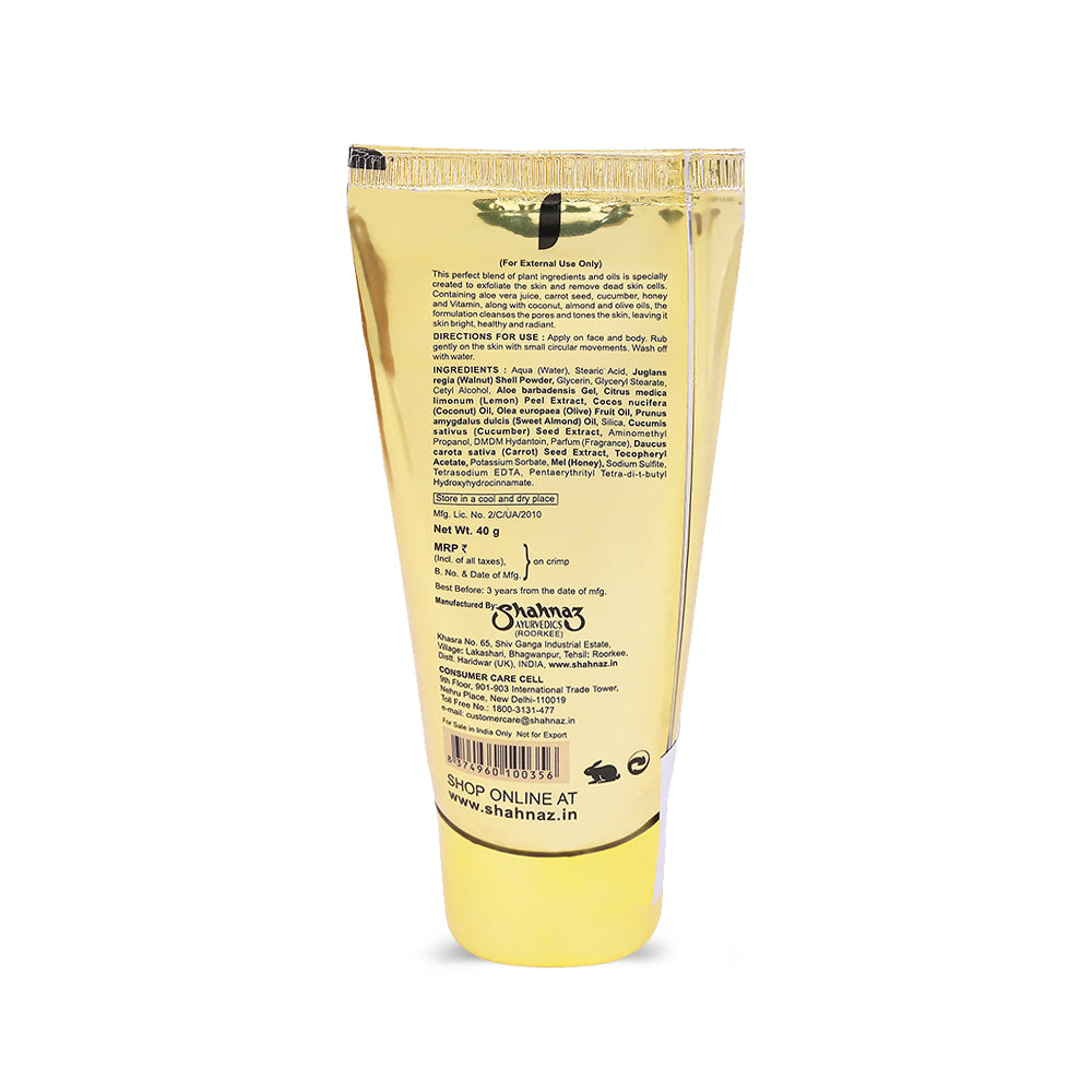 Shahnaz Husain Shascrub Plus-Walnut Face & Body Scrub 40g