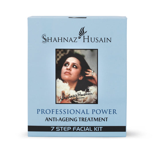 Shahnaz Husain Professional Power Anti-Ageing Treatment 7 Step Facial Kit | (48g + 15ml)