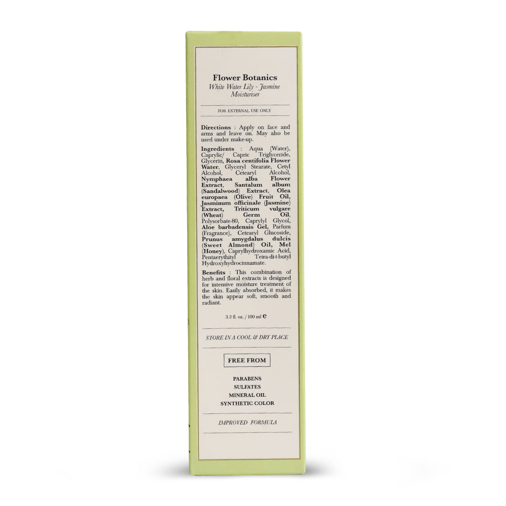 Shahnaz Husain Flower Botanics - White Water Lily-Jasmine Moisturiser | 100ml