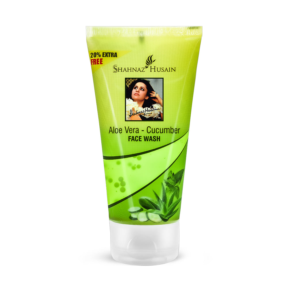 Shahnaz Husain Aloe Vera-Cucumber Face Wash - Pack of Two