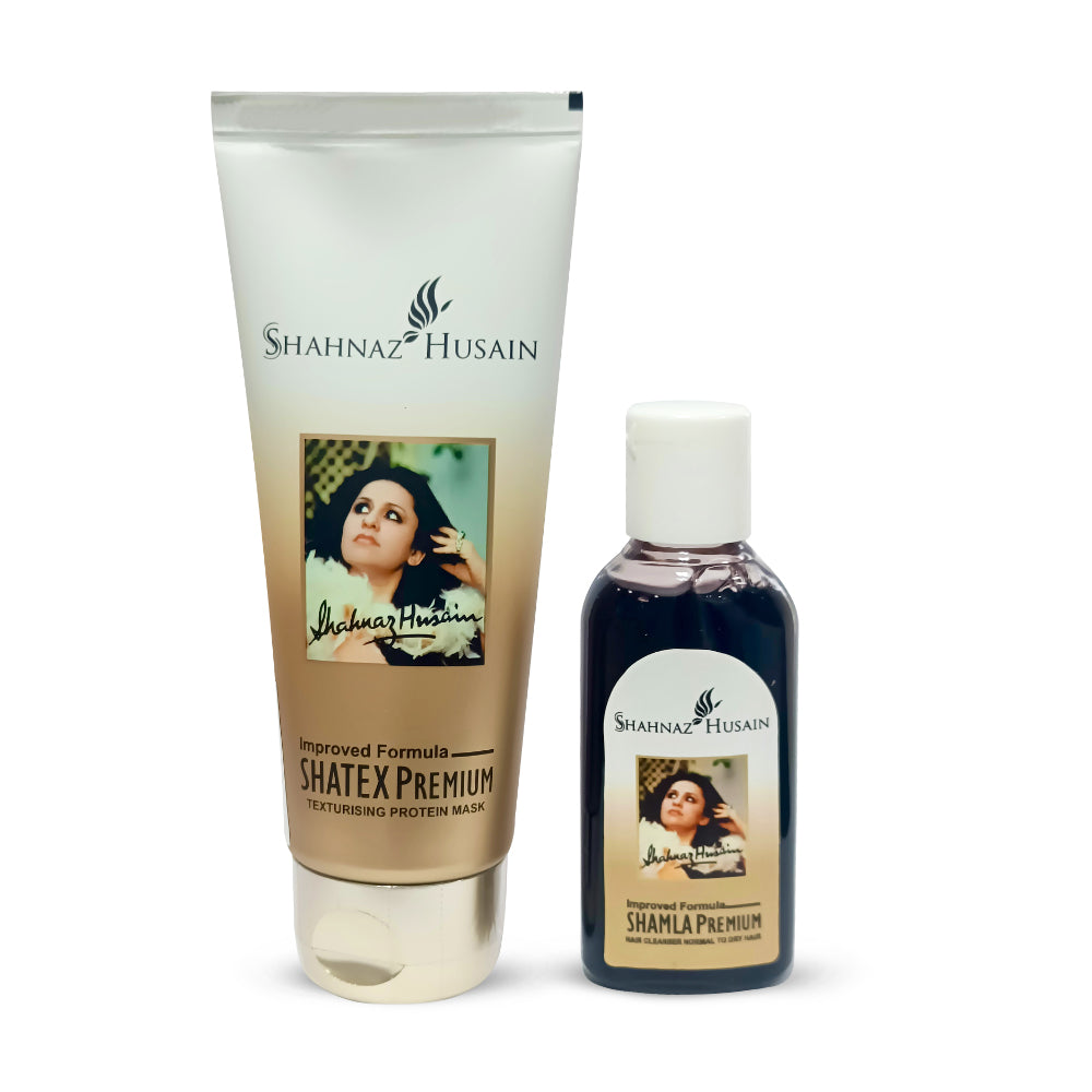 Shatex Premium - Texturising Protein Mask - 50g. (Free-Shamla Premium Hair Cleanser 25ml