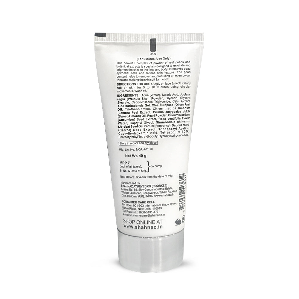 Shahnaz Husain Pearl Scrub Plus (Natural Exfoliating Scrub) - 40g