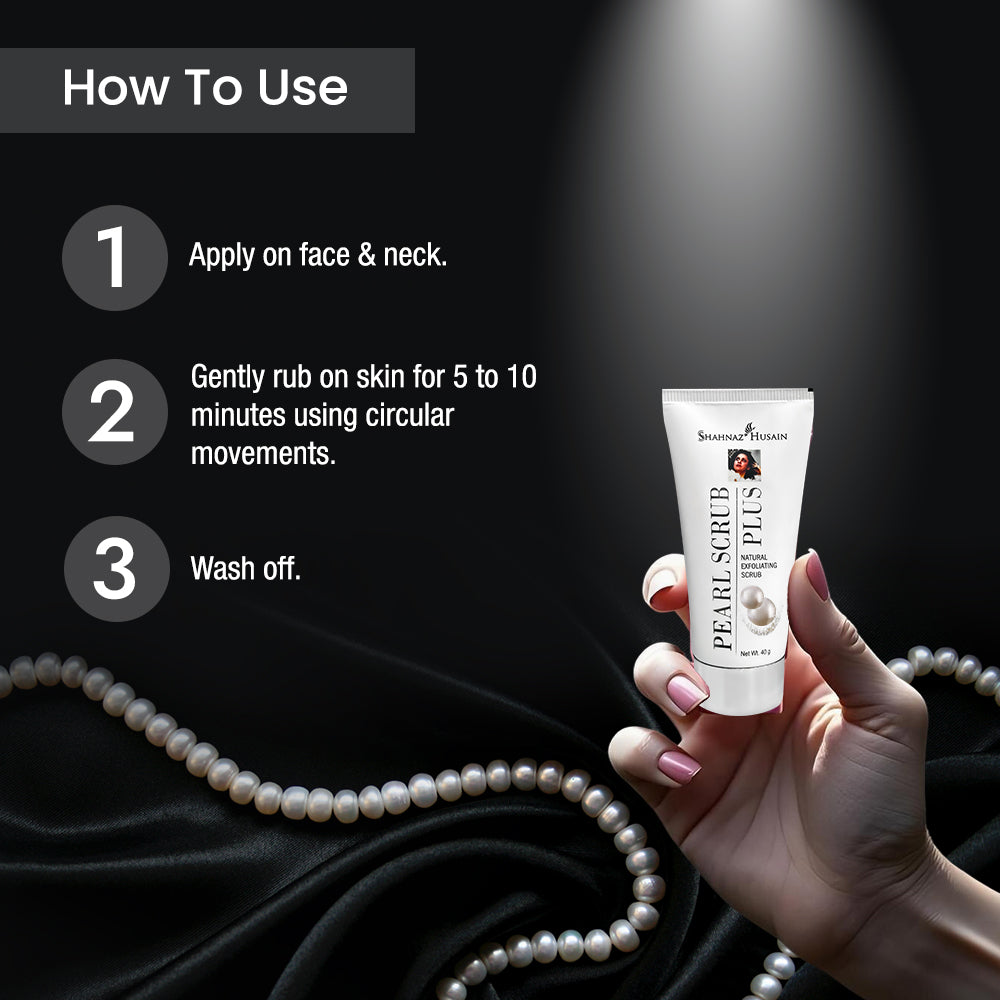 Shahnaz Husain Pearl Scrub Plus (Natural Exfoliating Scrub) - 40g