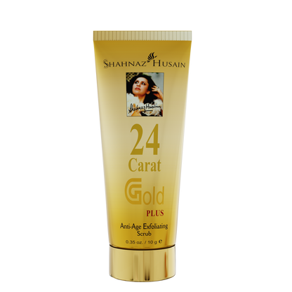 Shahnaz Husain Gold Skin Radiance Timeless Youth 10gx4 Kit (G.Scrub,G.Gel,M.Cream,G.Mask) FREE-Professional Power Skin Tonic 15 Ml