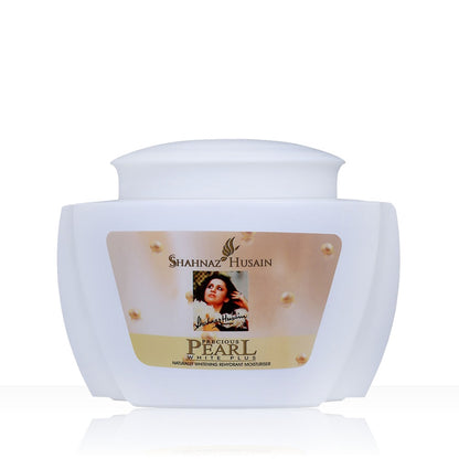 Shahnaz Husain Precious Pearl White Plus Cream – Naturally Whitening Rehydrant Moisturiser – 500g + Shasmooth Plus – Almond Under Eye Cream – 40g