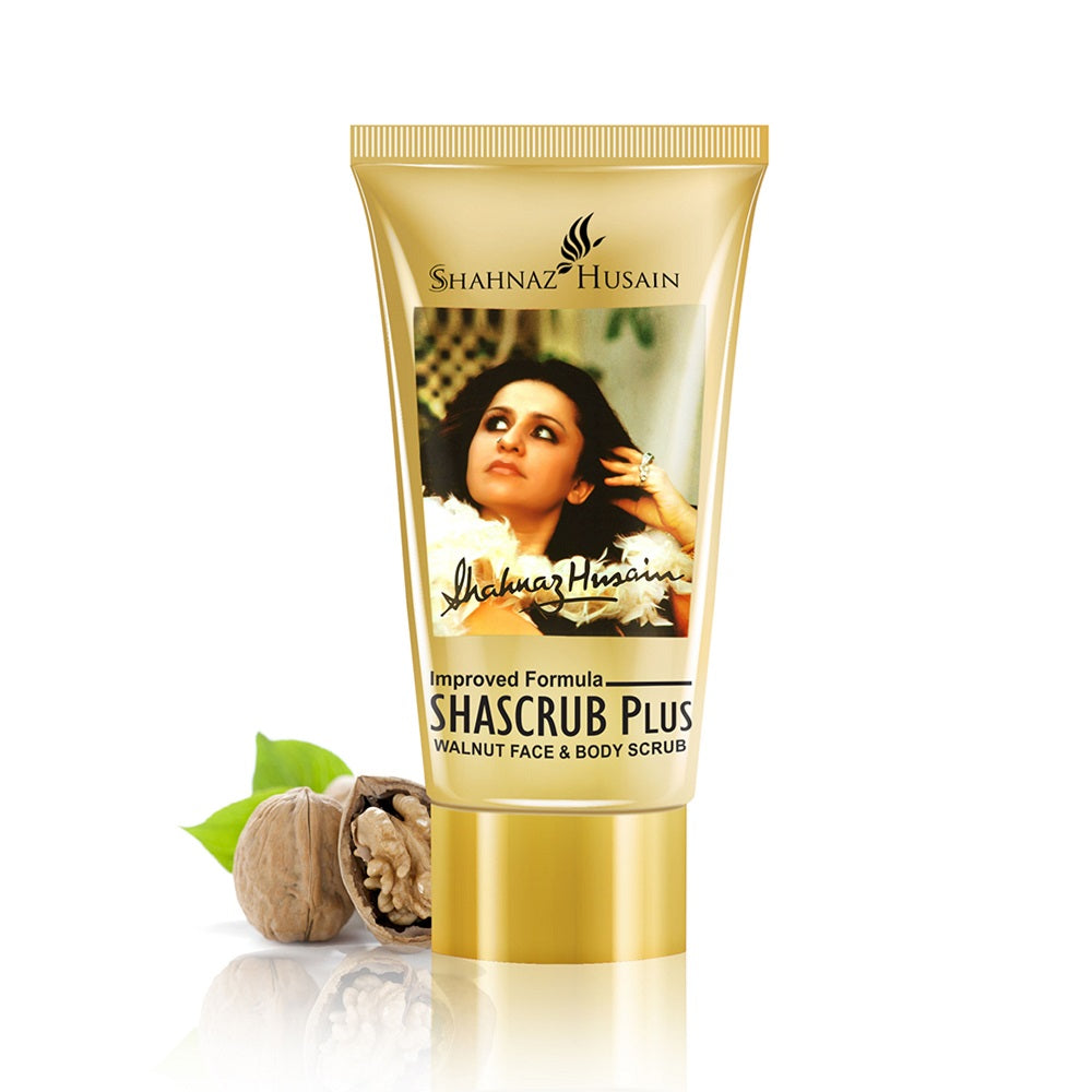 Shahnaz Husain Shascrub Plus - Walnut Face & Body Scrub