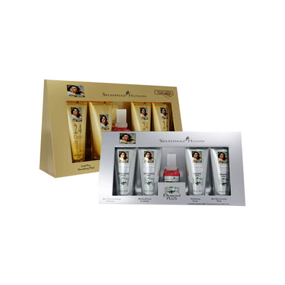 Shahnaz Husain Gold Skin Radiance Timeless Youth 10gx4 Kit + Diamond Skin Revival Kit 10gx4