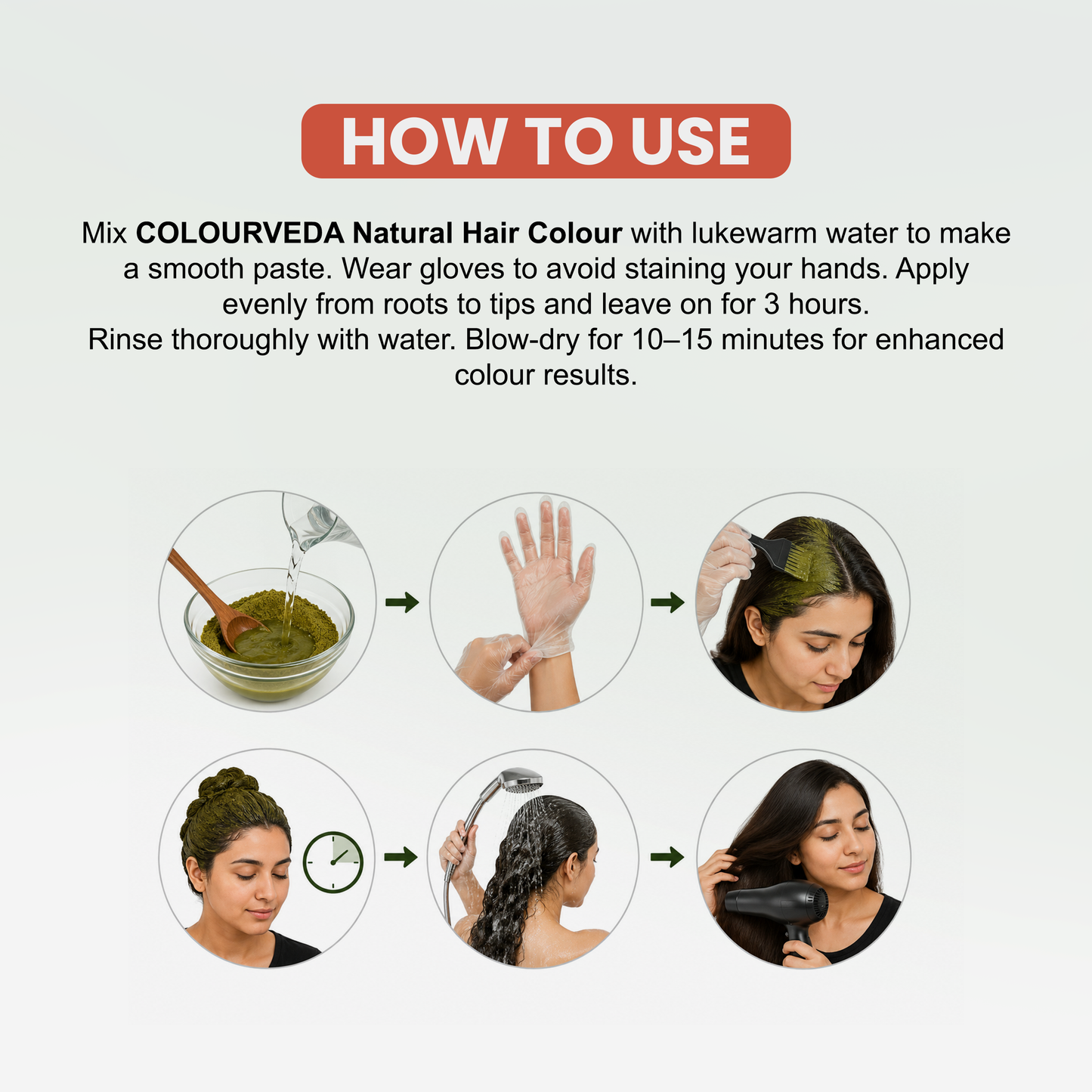 Shahnaz Husain Colourveda Natural Hair Colour | 100g (BLACKISH BROWN)
