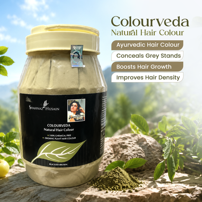 Shahnaz Husain Colourveda Natural Hair Colour Blackish Brown | 1000g