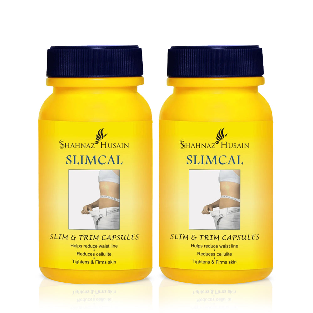 Shahnaz Husain Slimcal Slim & Trim Capsules - 60 Capsules X Pack of Two