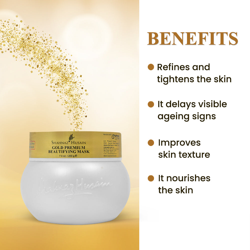 Shahnaz Husain Gold Premium Beautifying Mask 200g