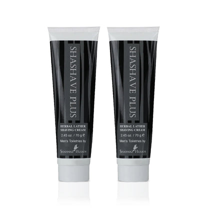 Shahnaz Husain Shashave Plus - Herbal Lather Shaving Cream X Pack of Two