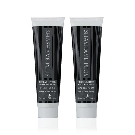 Shahnaz Husain Shashave Plus - Herbal Lather Shaving Cream X Pack of Two