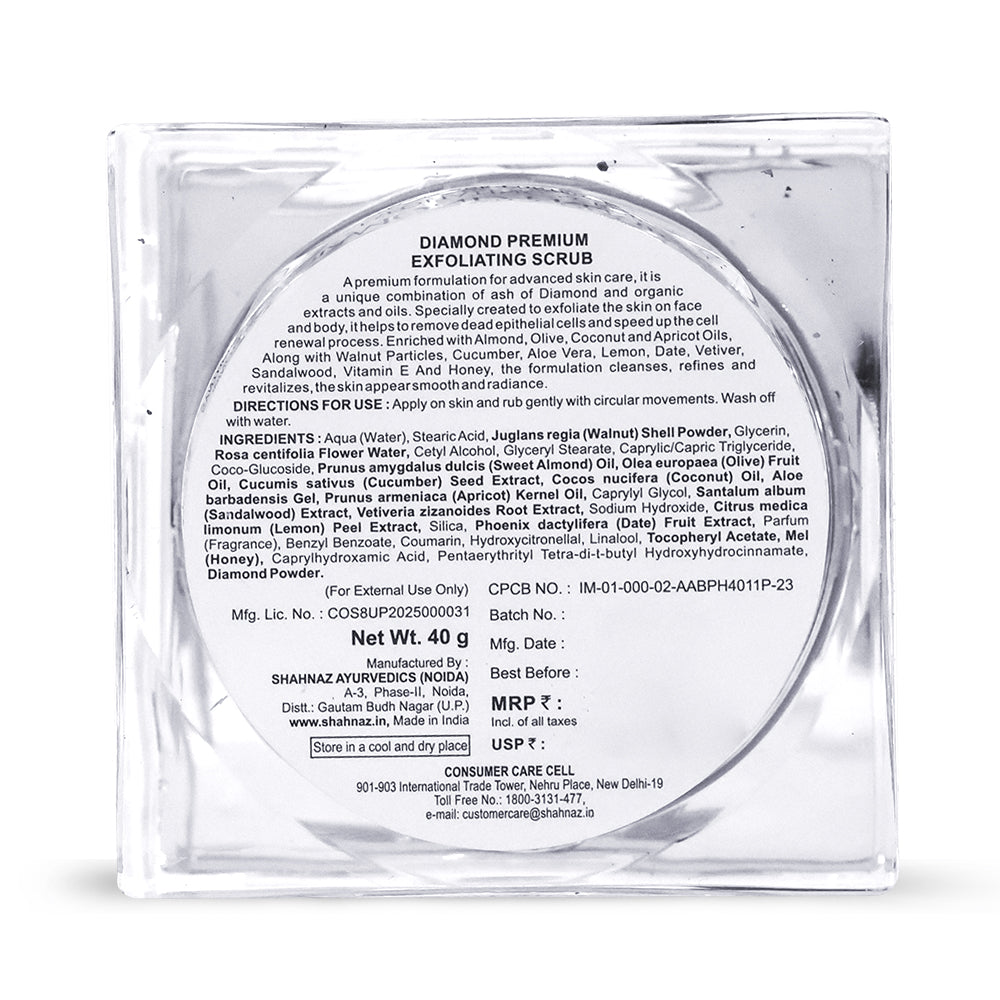 Shahnaz Husain Diamond Premium Exfoliating Scrub 40g