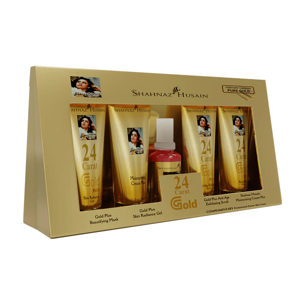 Shahnaz Husain Gold Skin Radiance Timeless Youth 10gx4 Kit + Diamond Skin Revival Kit 10gx4