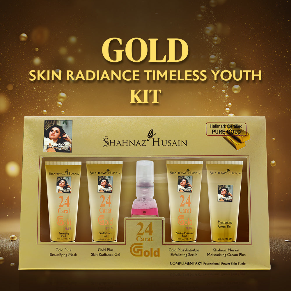 Shahnaz Husain Gold Skin Radiance Timeless Youth 10gx4 Kit (G
