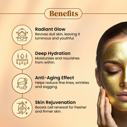Shahnaz Husain Gold Skin Radiance Timeless Youth 10gx4 Kit (G. Scrub ,G. Gel, M.Cream, G.Mask) FREE-Professional Power Skin Tonic | 15 Ml
