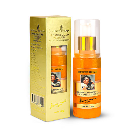 Shahnaz Husain 24 Carat Gold Premium Anti-Age Exfoliating Scrub - 100g