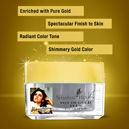 Shahnaz Husain Pot of Gold Plus Foundation - 30g