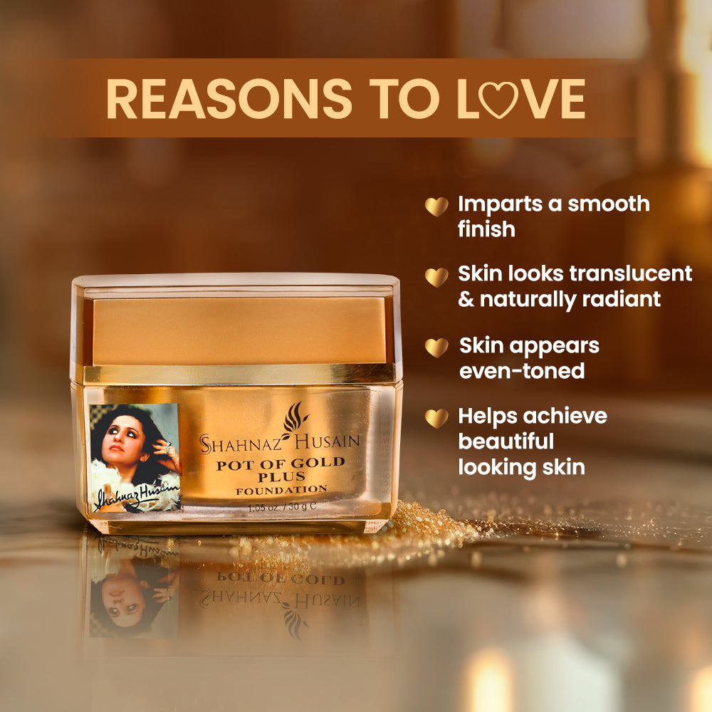 Shahnaz Husain Pot of Gold Plus Foundation | 30g