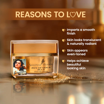 Shahnaz Husain Pot of Gold Plus Foundation | 30g