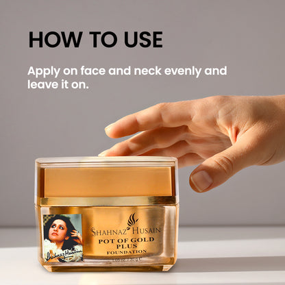 Shahnaz Husain Pot of Gold Plus Foundation | 30g