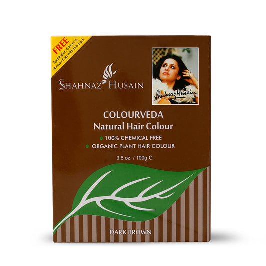 Shahnaz Husain Colourveda Natural Hair Colour | 100g (DARK BROWN)