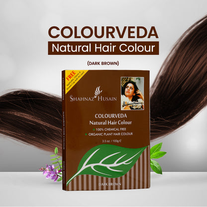 Shahnaz Husain Colourveda Natural Hair Colour | 100g (DARK BROWN)