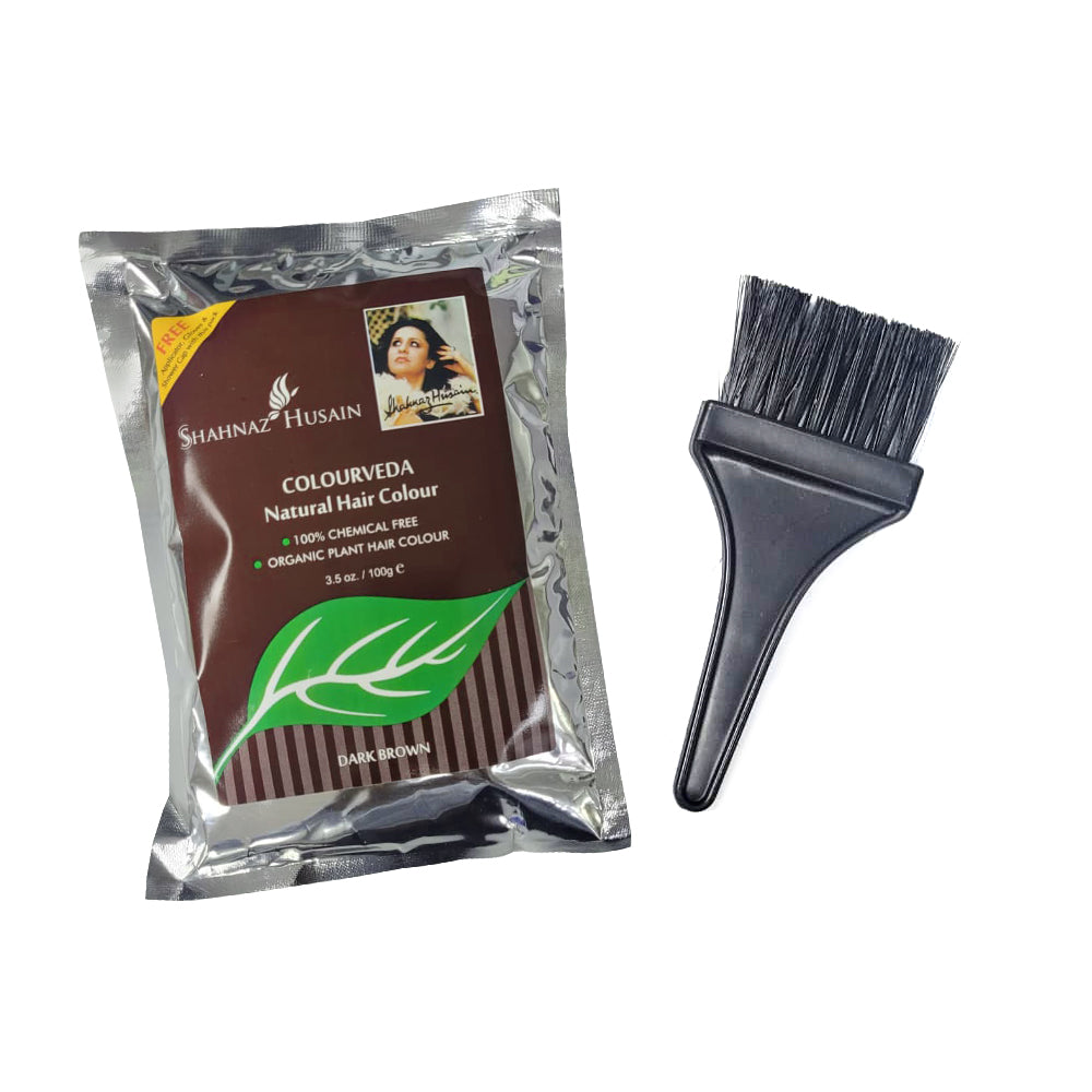 Shahnaz Husain Colourveda Natural Hair Colour | 100g (DARK BROWN)