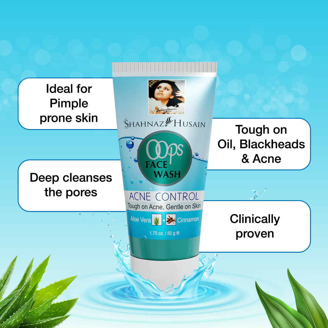 Shahnaz Husain Oops Face Wash | (50g Pack 2)