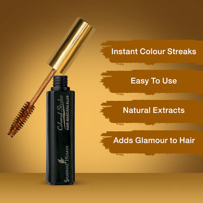 Shahnaz Husain Hair Mascara Plus - Instant Glamour Hair Colour - 10ml/Shade No. 1 Golden Girl