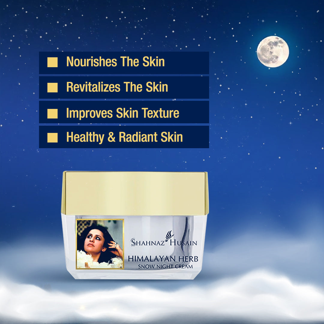 Shahnaz Husain Himalayan Herb Snow Night Cream Plus  | 40g