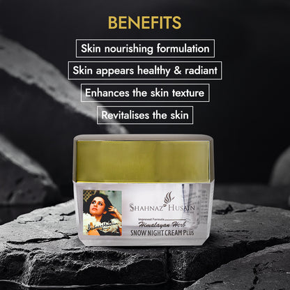 Shahnaz Husain Himalayan Herb Snow Night Cream Plus  | 40g