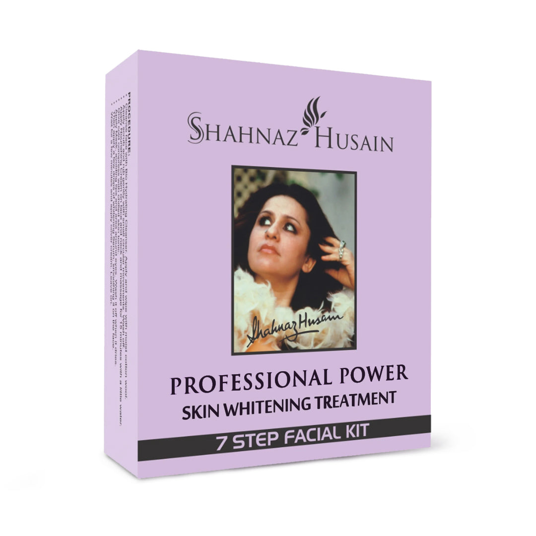 Shahnaz Husain Professional Power Skin Whitening Treatment 7 Steps Facial Kit (48g + 15ml)