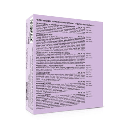 Shahnaz Husain Professional Power Skin Whitening Treatment 7 Steps Facial Kit (48g + 15ml)