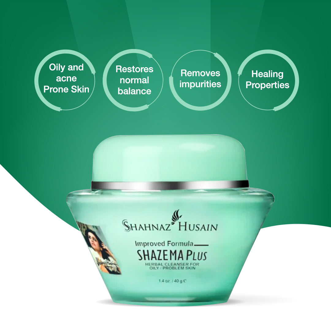 Shahnaz Husain Shazema Plus - Herbal Cleanser for Oily / Problem Skin