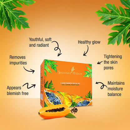 Shahnaz Husain 5 Step Papaya Facial Kit - 50g