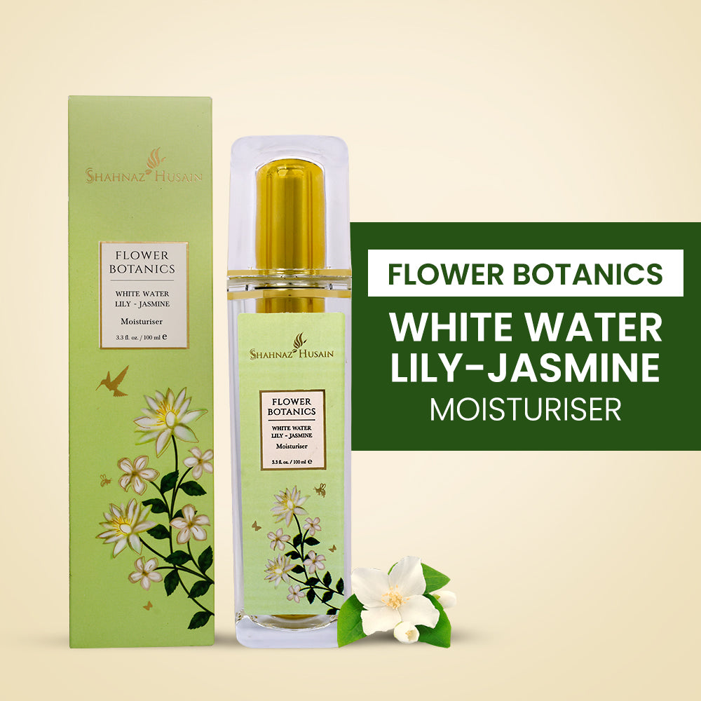 Shahnaz Husain Flower Botanics - White Water Lily-Jasmine Moisturiser | 100ml