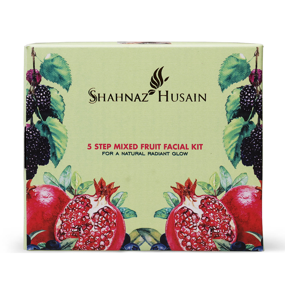 SKÅNSKIN スキンケアセット Shahnaz Husain 5 Step Mixed Fruit Facial Kit | 50g – shahnaz.in