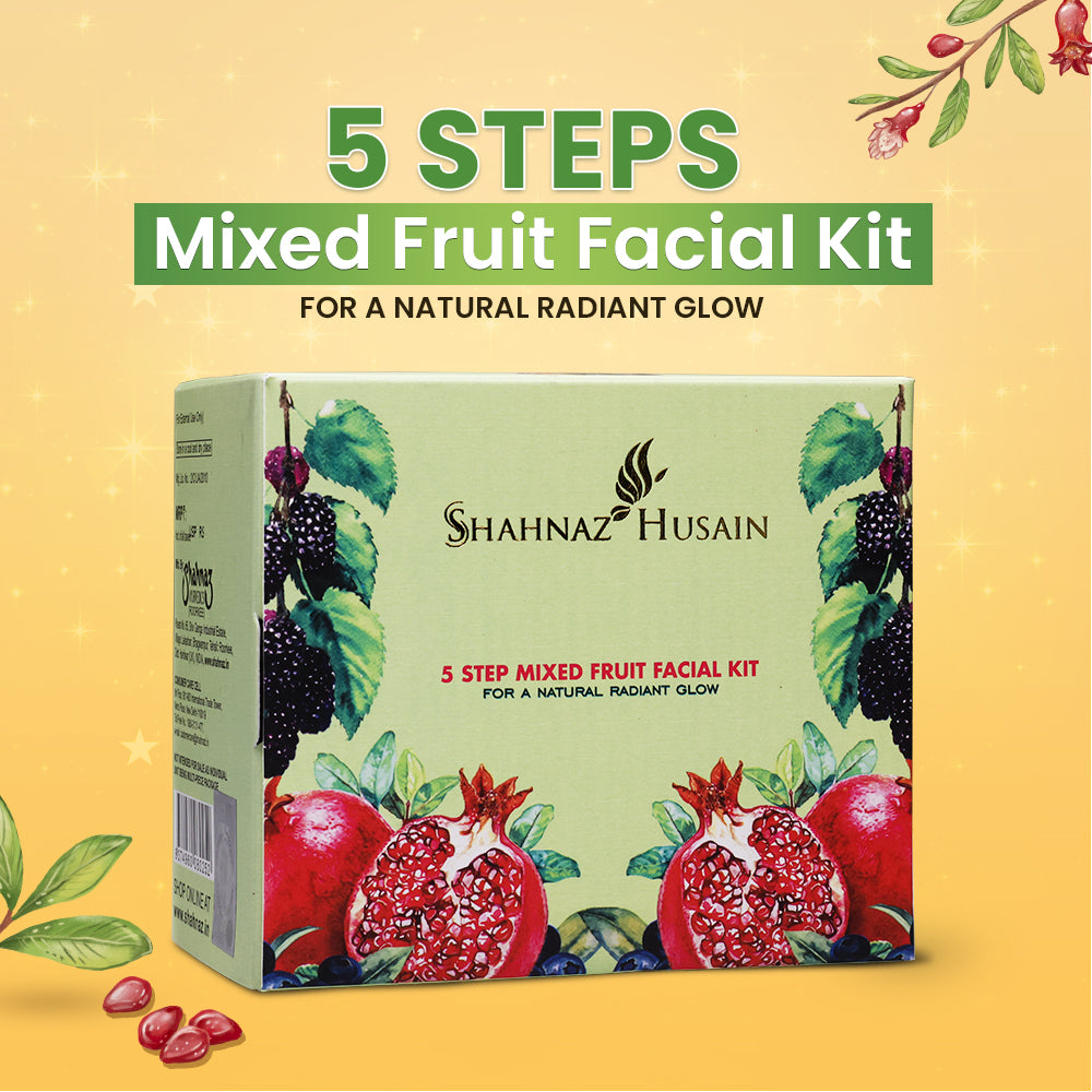 Shahnaz Husain 5 Step Mixed Fruit Facial Kit | 50g – shahnaz.in