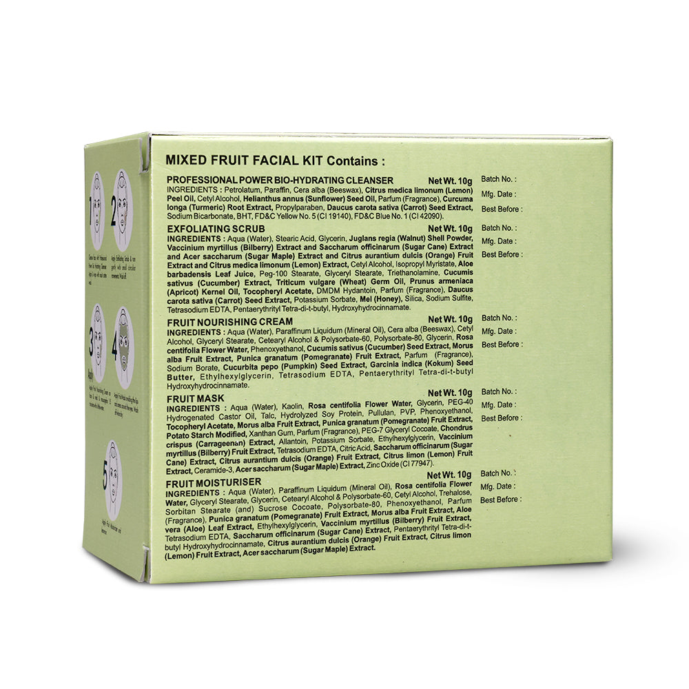 Shahnaz Husain 5 Step Mixed Fruit Facial Kit | 50g