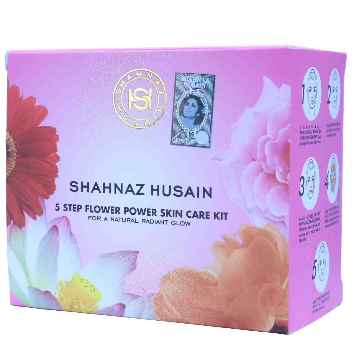 Shahnaz Husain 5 Step Flower Power Skin Care Kit (5 X 10G)