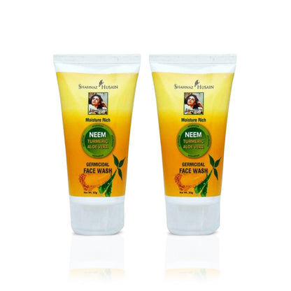 Shahnaz Husain Neem Turmeric Aloe Vera Germicidal Face Wash X Pack of Two