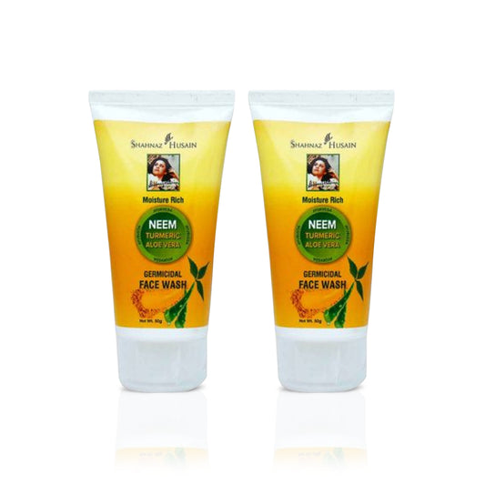 Shahnaz Husain Neem Turmeric Aloe Vera Germicidal Face Wash - 50g (Pack of two)