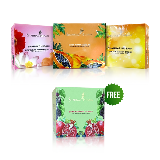 Shahnaz Husain 5 Step Combo Kit Free 5 Stepmix Fruit Facial Kit -200gm