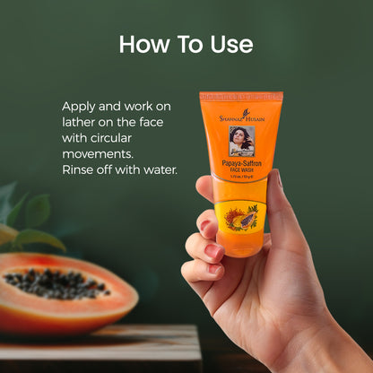 Papaya-Saffron Face Wash - 50g