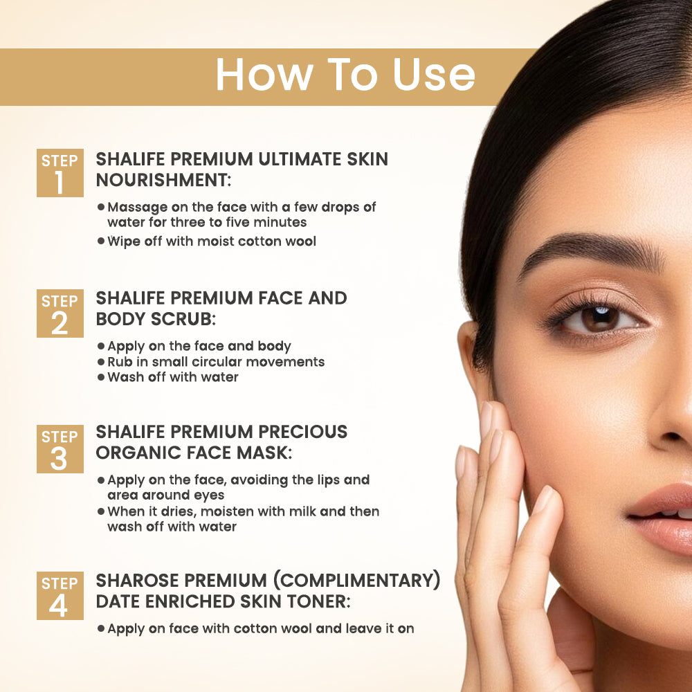 Shalife Premium Complete Skin Care & Revival Program (Mini Kit) 30g + 15 ml. Sharose Premium (Complimentary)