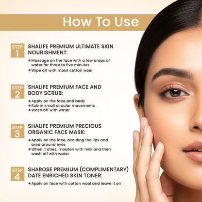 Shalife Premium Complete Skin Care & Revival Program (Mini Kit) 30g + 15 ml. Sharose Premium (Complimentary)